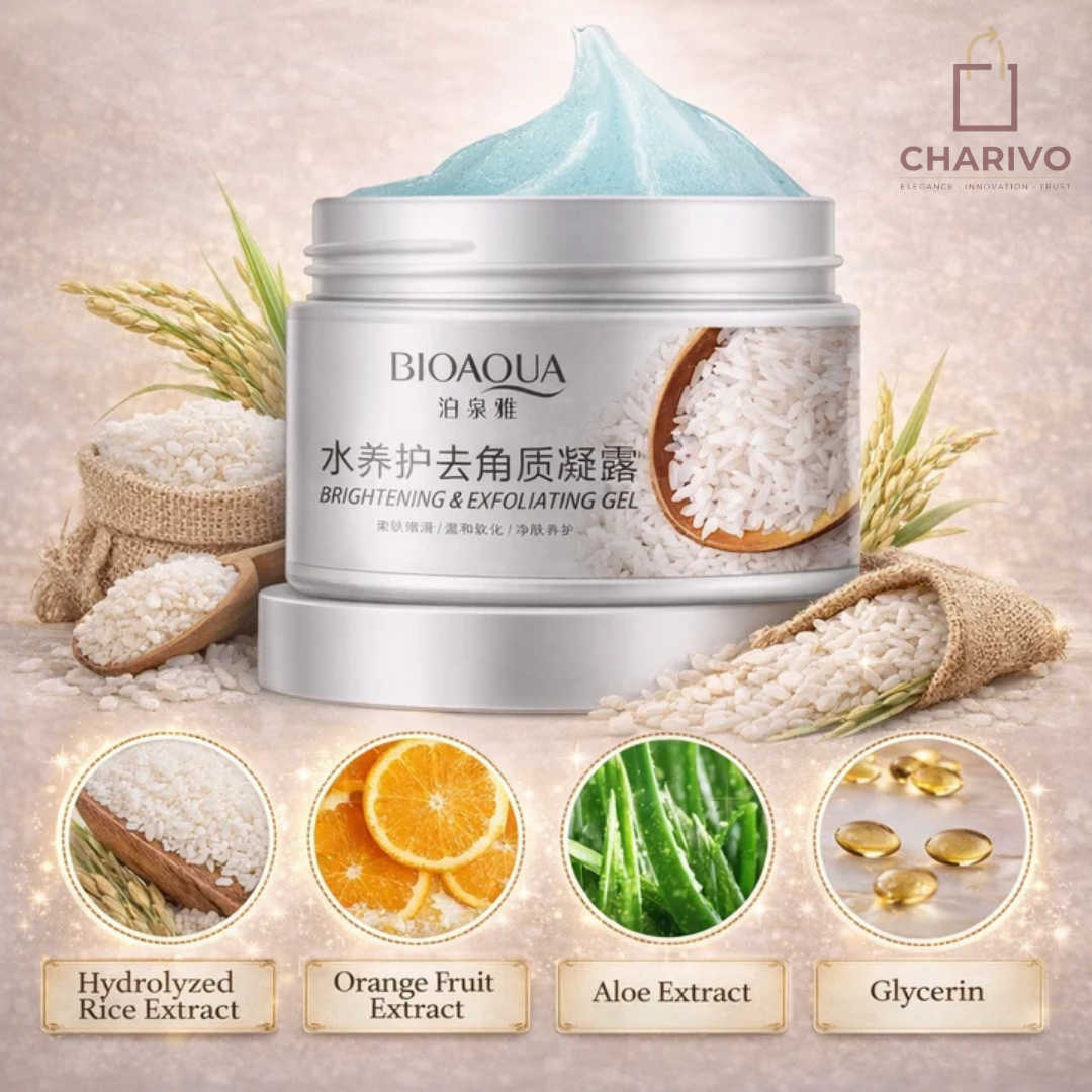 Gel Exfoliante de Arroz BIOAQUA🧴